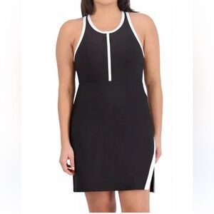 SAGE COLLECTIVE Elegant Black and White Mini SKORT Dress NWOT